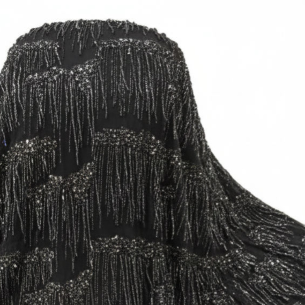 Premium black Shiny Breathable Stylish fabric