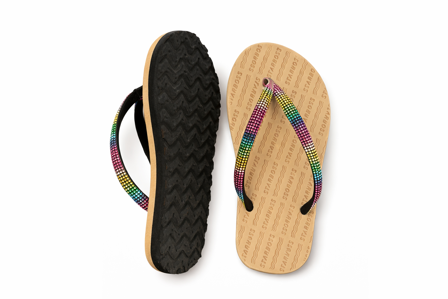 Women Beaded Strap Flat FlipFlop Sandals