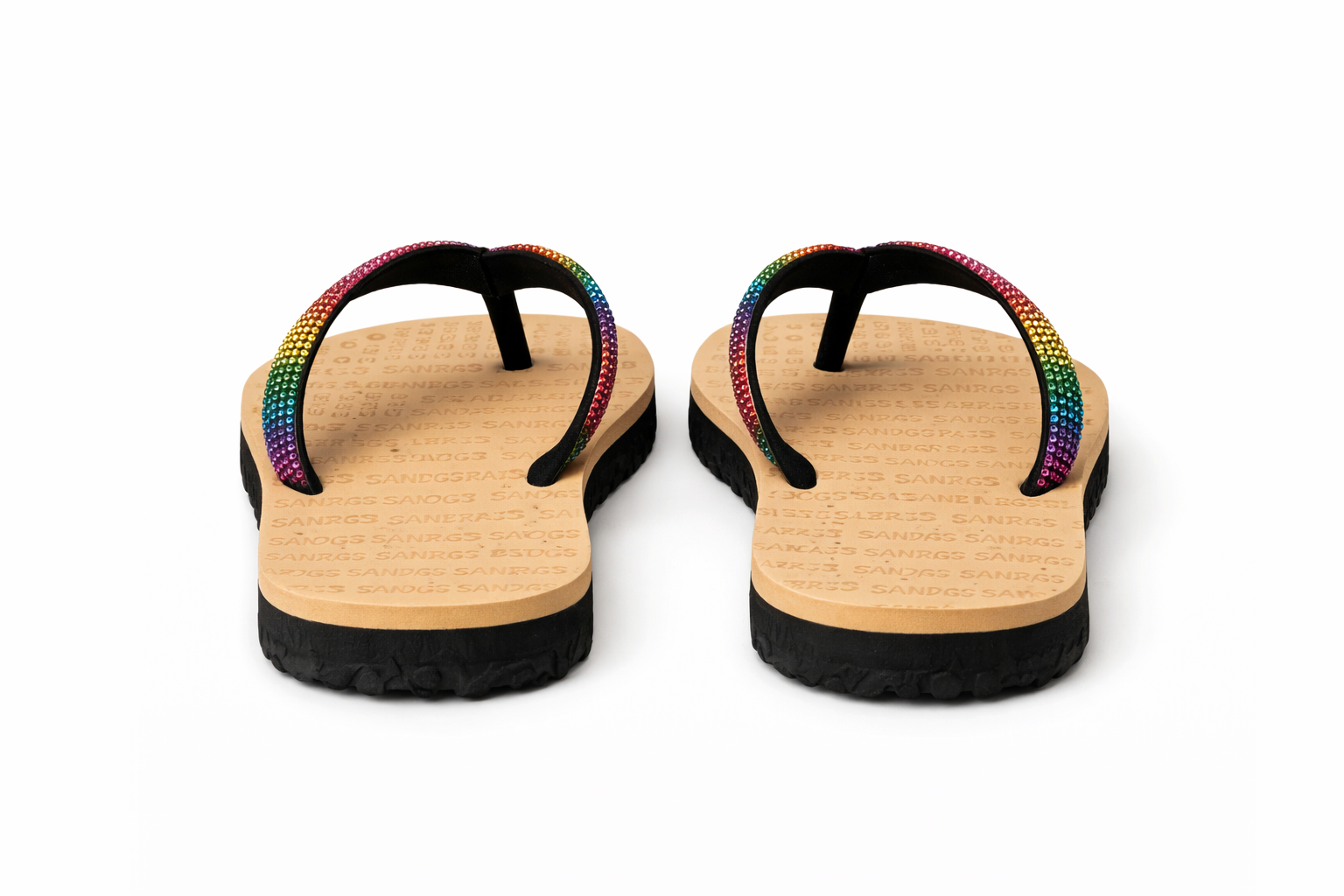 Women Beaded Strap Flat FlipFlop Sandals