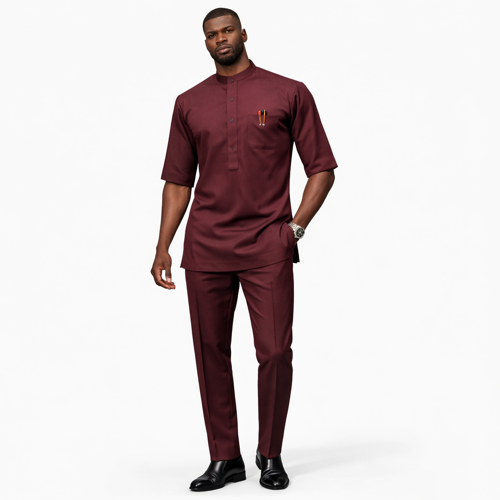 Luxury wine Two Piece Traditional Set
