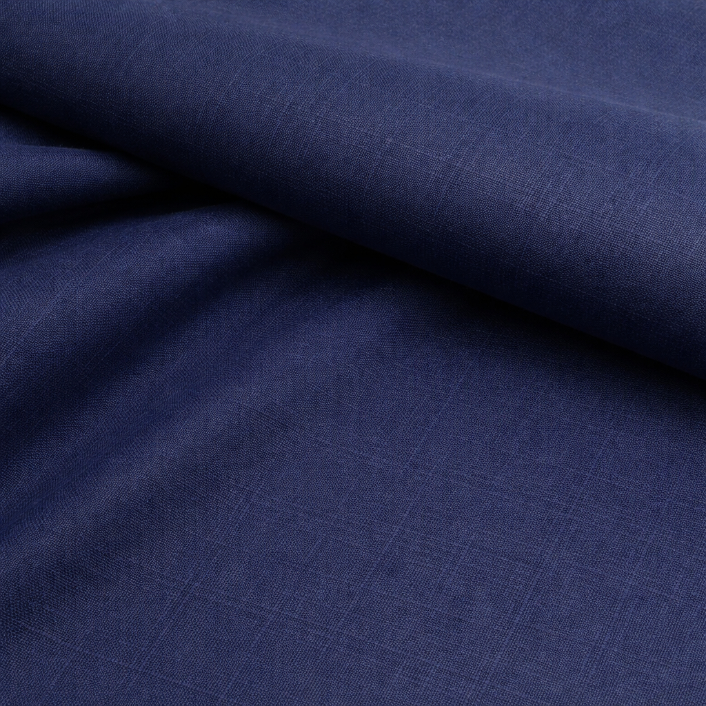 Solid Navy Blue Apparel Fabric
