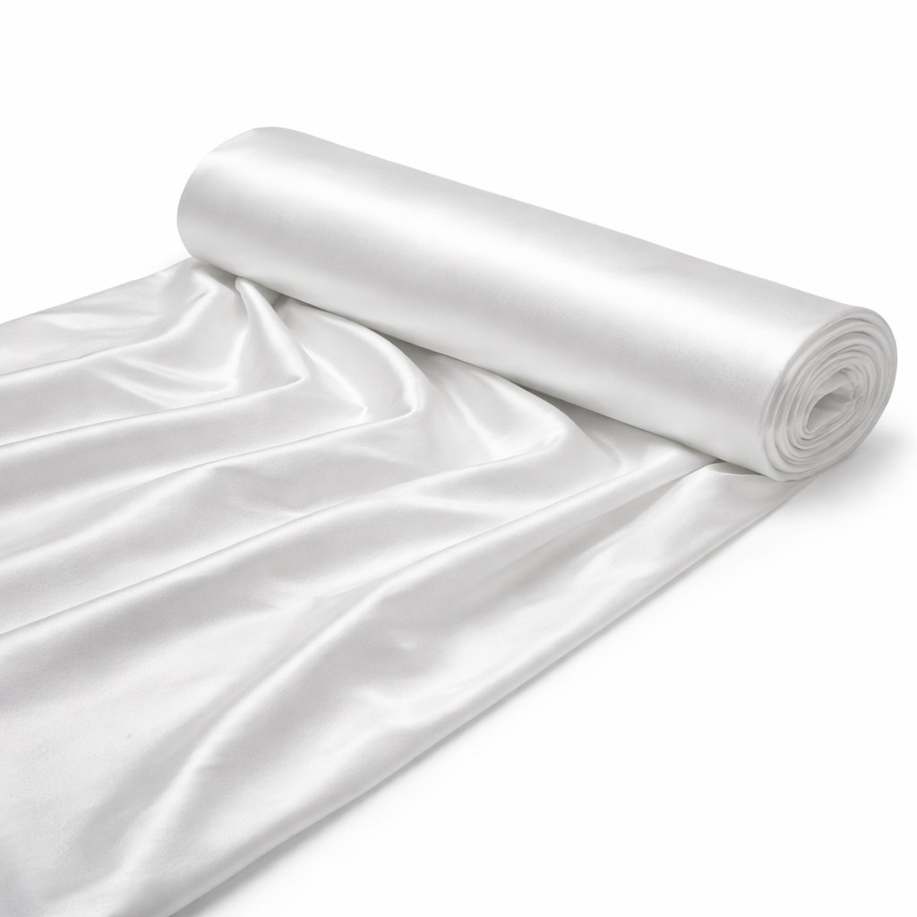 Plain White Smooth Fabric Material