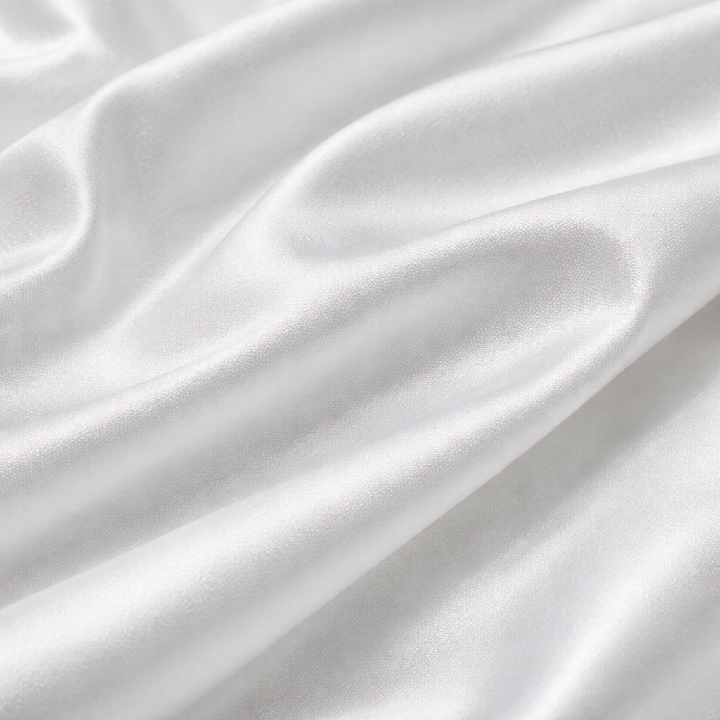 Plain White Smooth Fabric Material