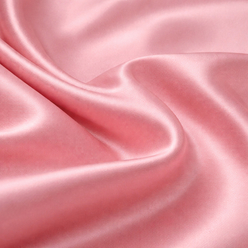Soft Pink Satin Fabric