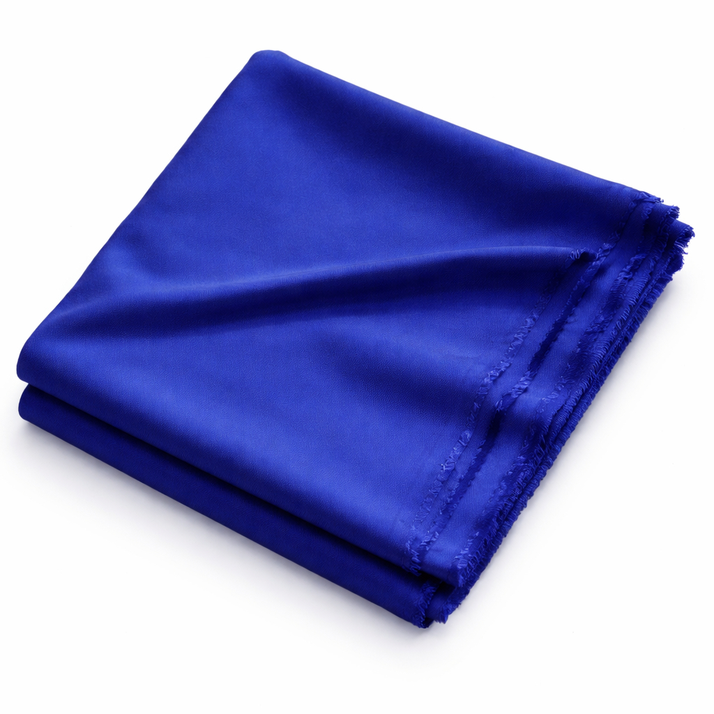 Royal Blue Smooth Satin Fabric