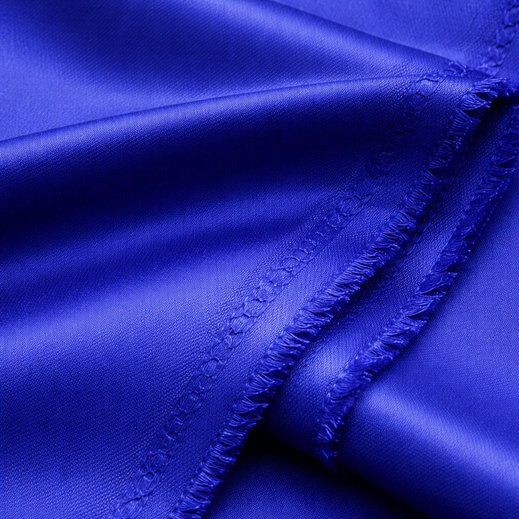 Royal Blue Smooth Satin Fabric