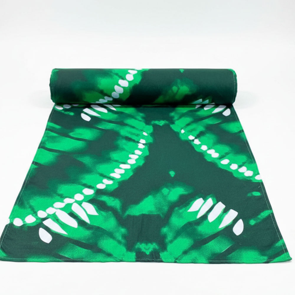 Vibrant Green Butterfly Wing Pattern vintage Print fabric