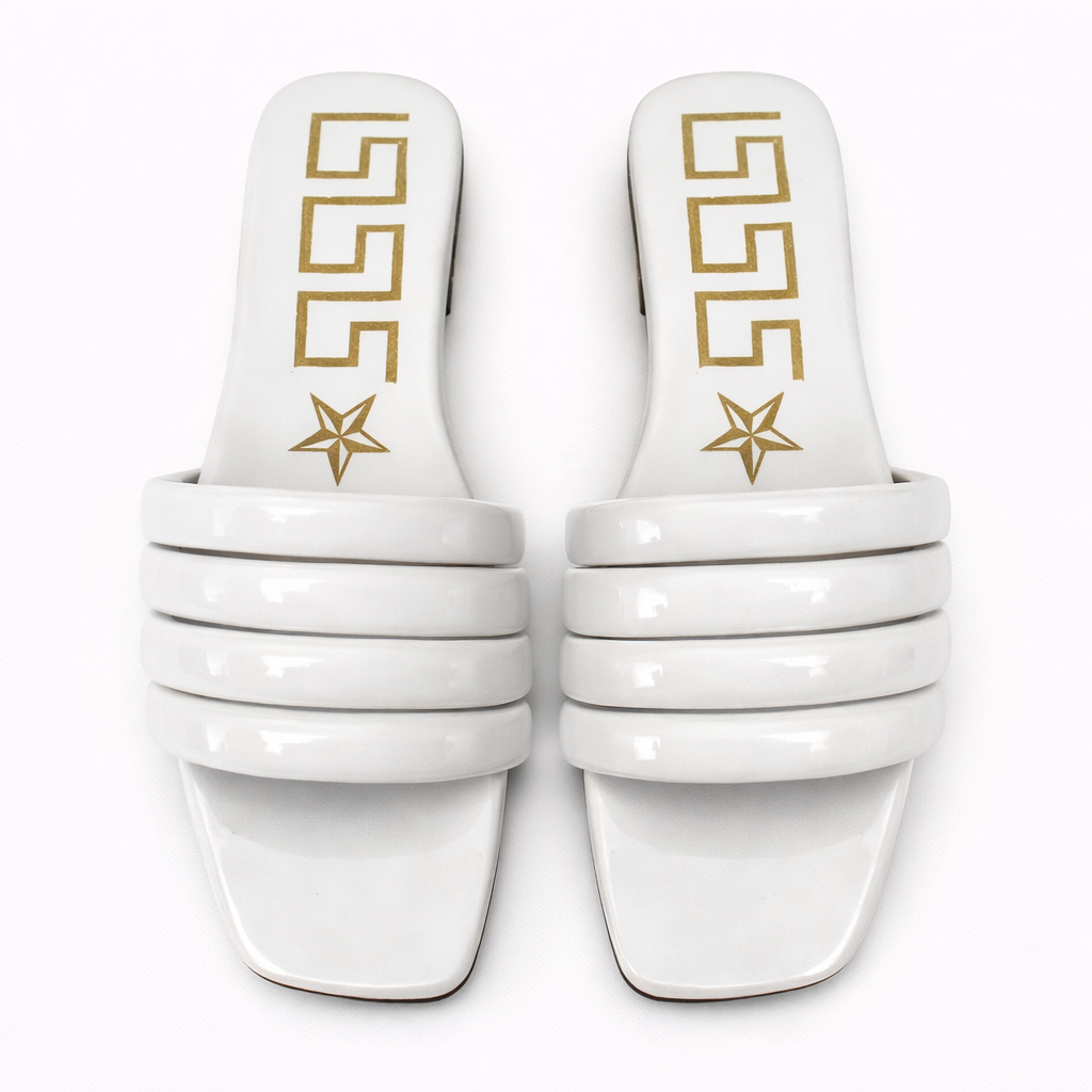 Quality Women Luxury Padded Strap Slide Sandals