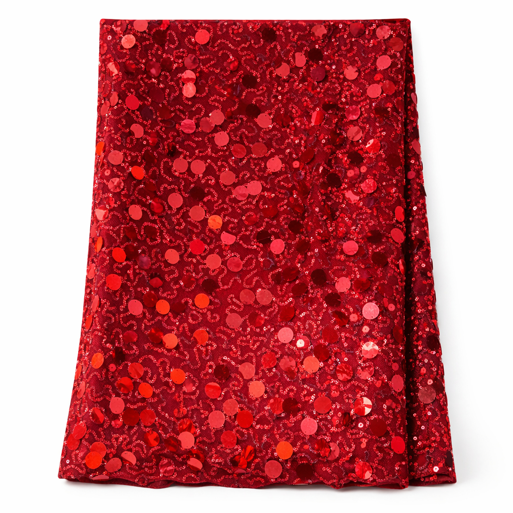 Stylish Velvet Sequence Lace Material