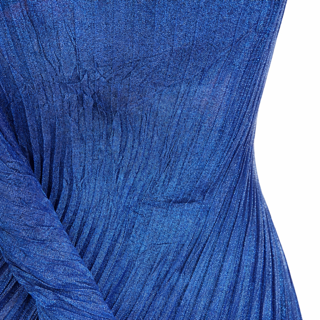 Luxury Metallic Pleated Fabric