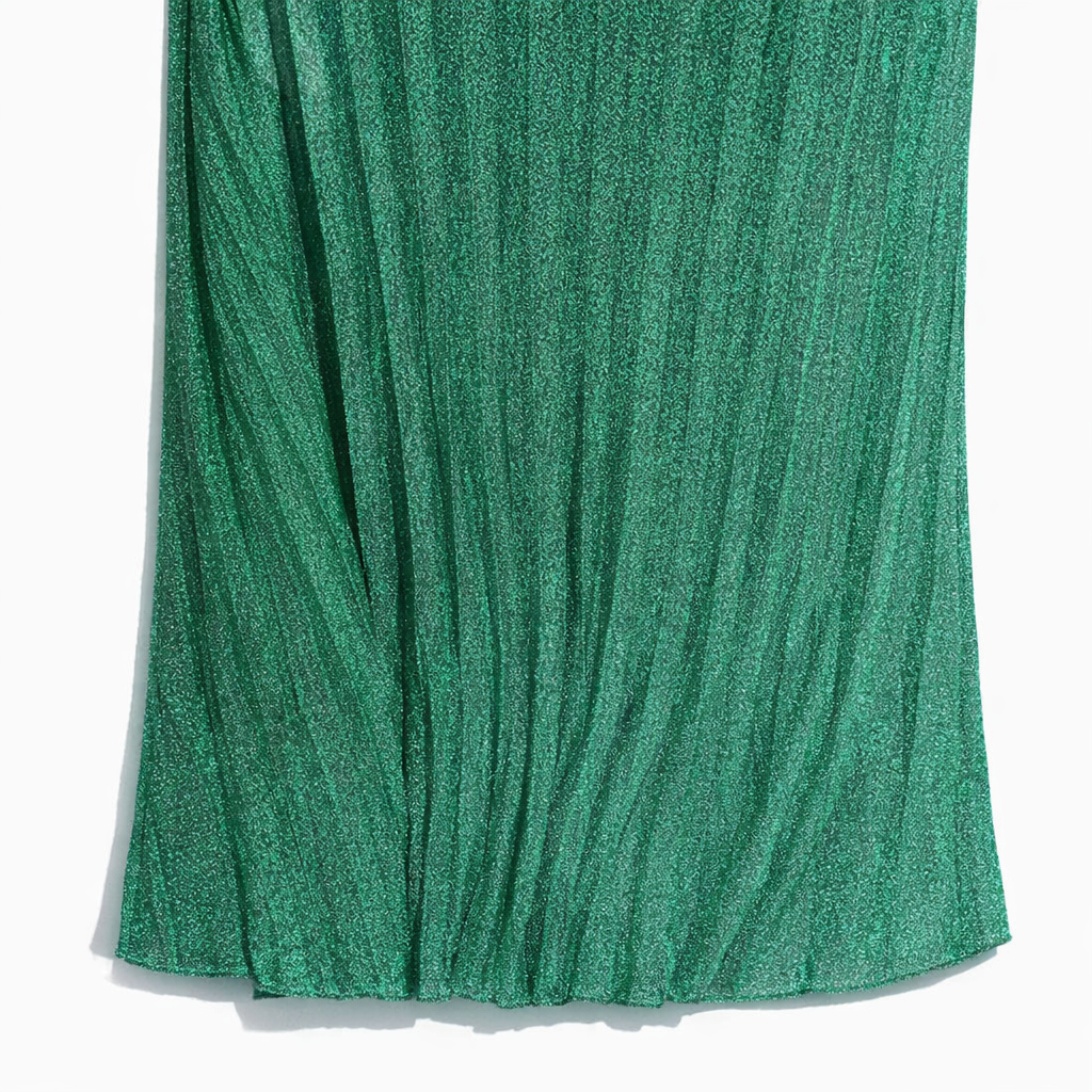 Luxury Metallic Pleated Fabric