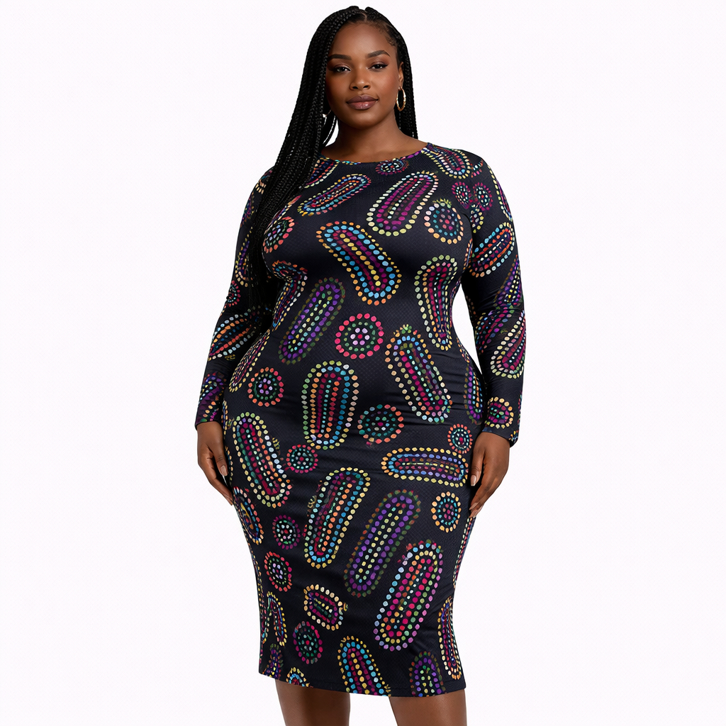 Quality Vintage Polka Motif vintage Fabric