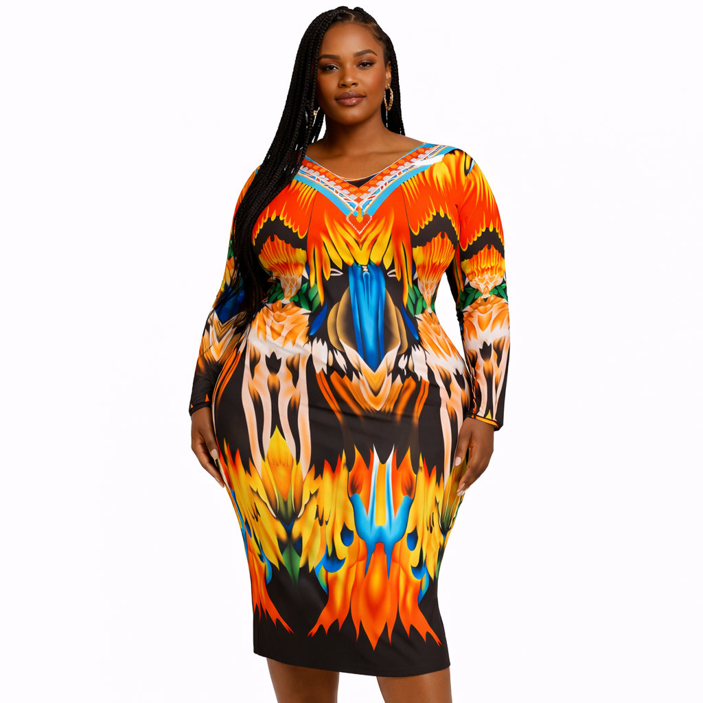 Flame Patterned Vintage Material