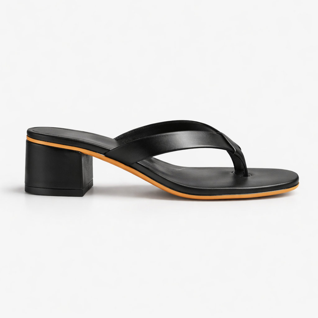 Women Block Heel Toe Post Sandals