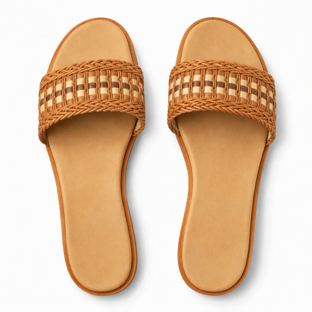 Quality Women Woven Strap Open Toe SlipOn Sandals