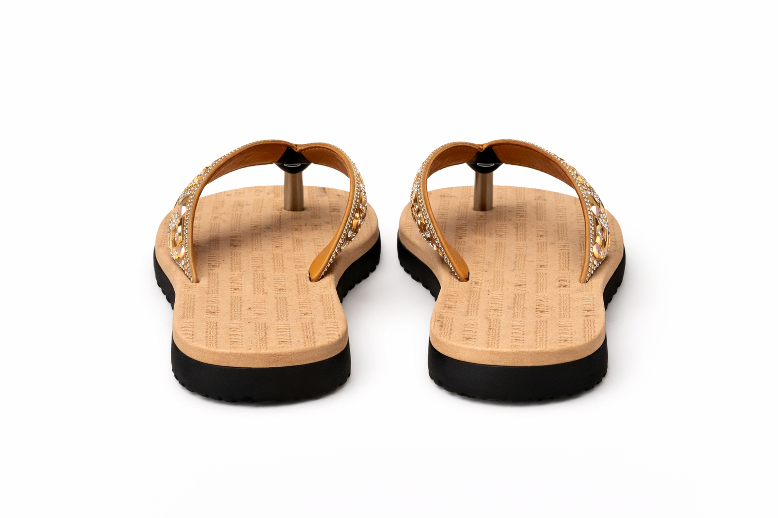 Women Embellished Thong Flat Sandals