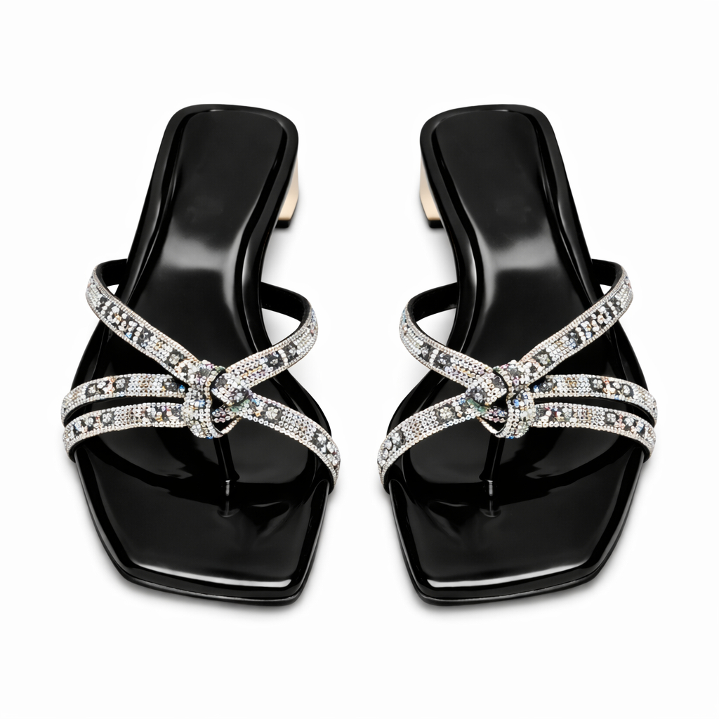 Quality Women Sandals with Rhinestone straps