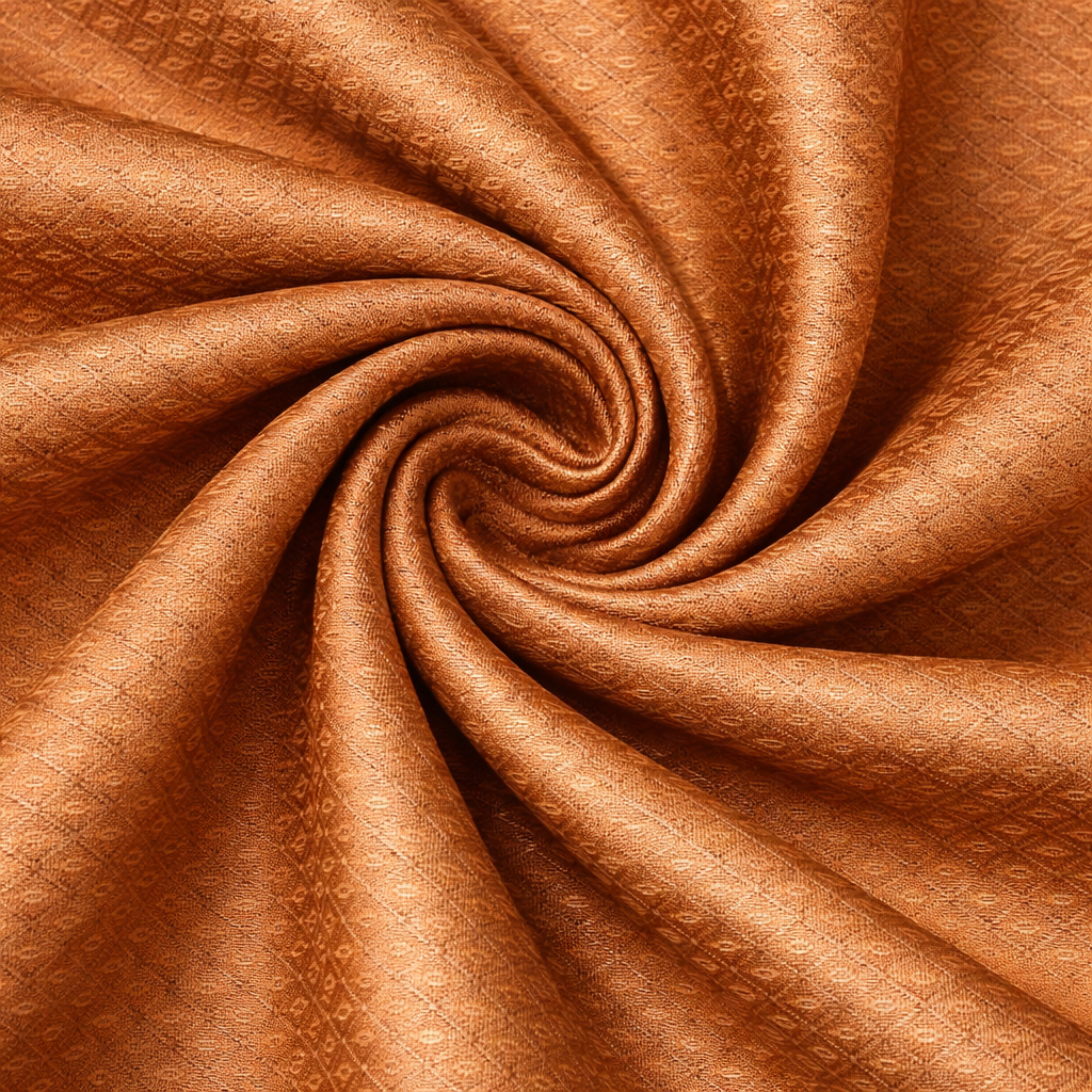 Quality Geometric Jacquard Fabric with Subtle Sheen