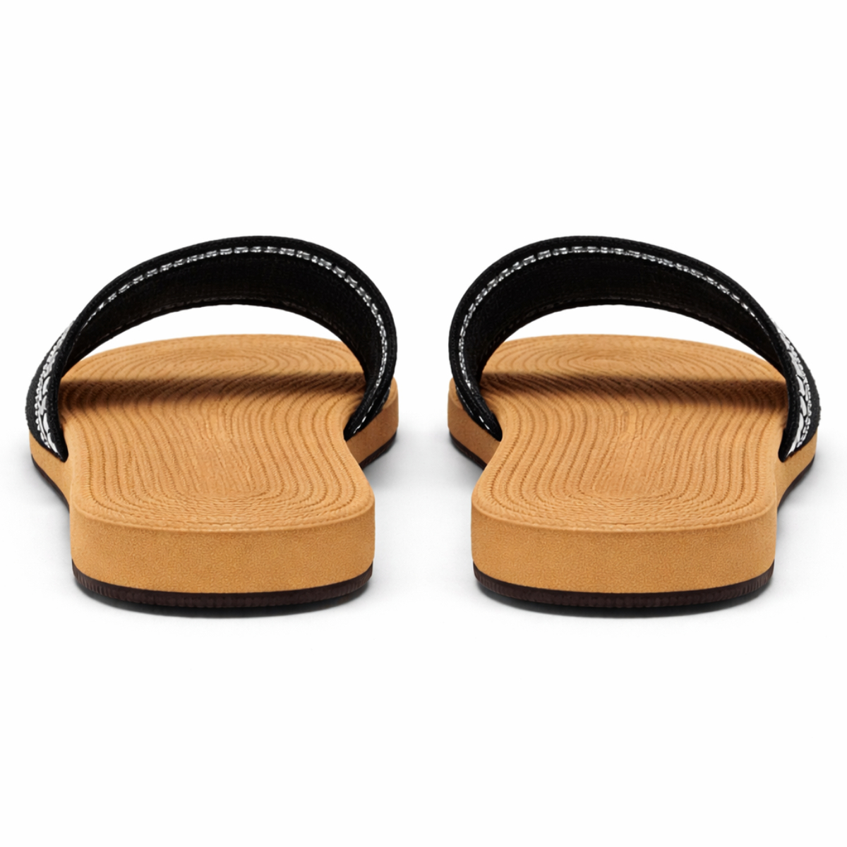 Elegant Rhinestone Strap Flat Slide Sandals