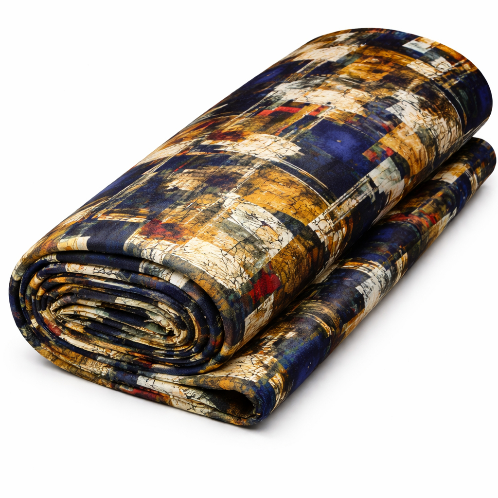 Elegant Abstract Geometric Print Fabric