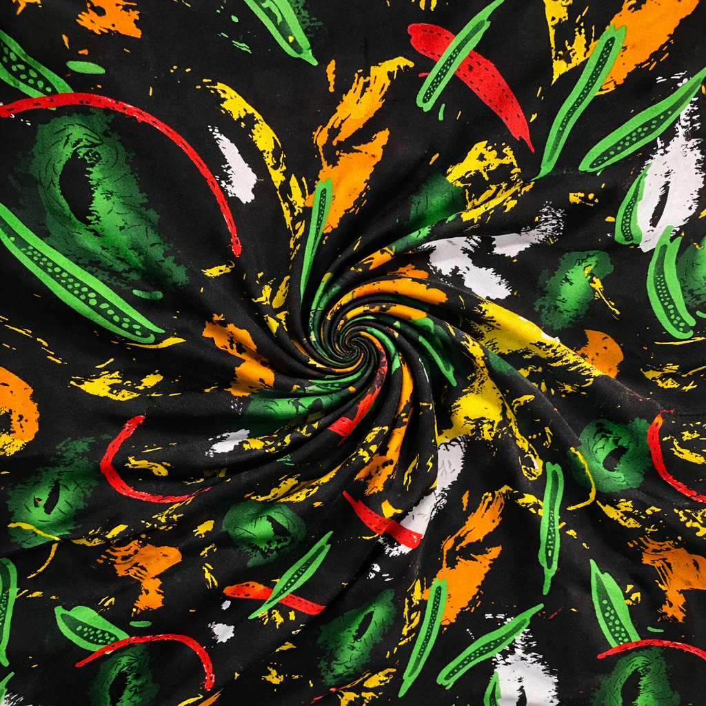 Beautiful Abstract Multi color Patterned Fabric