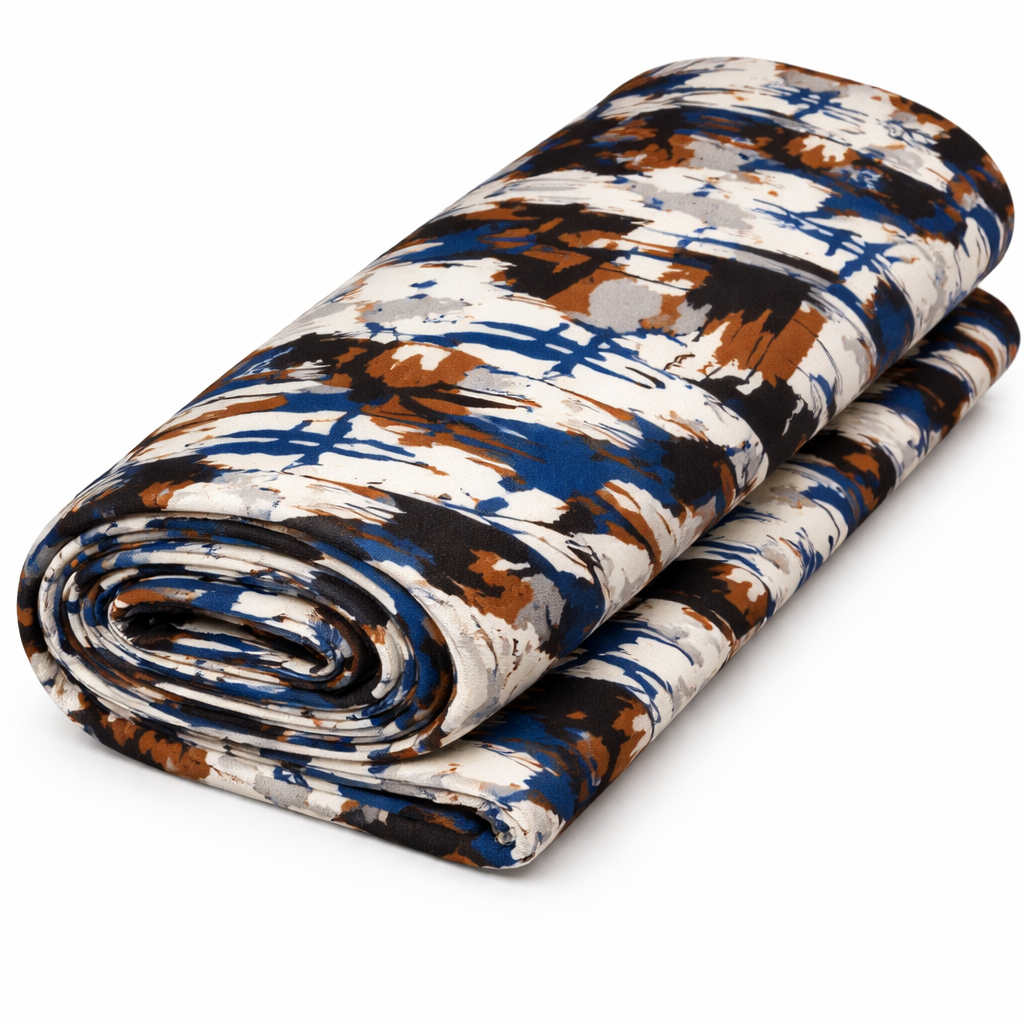 Premium Abstract Multicolored Printed Fabric