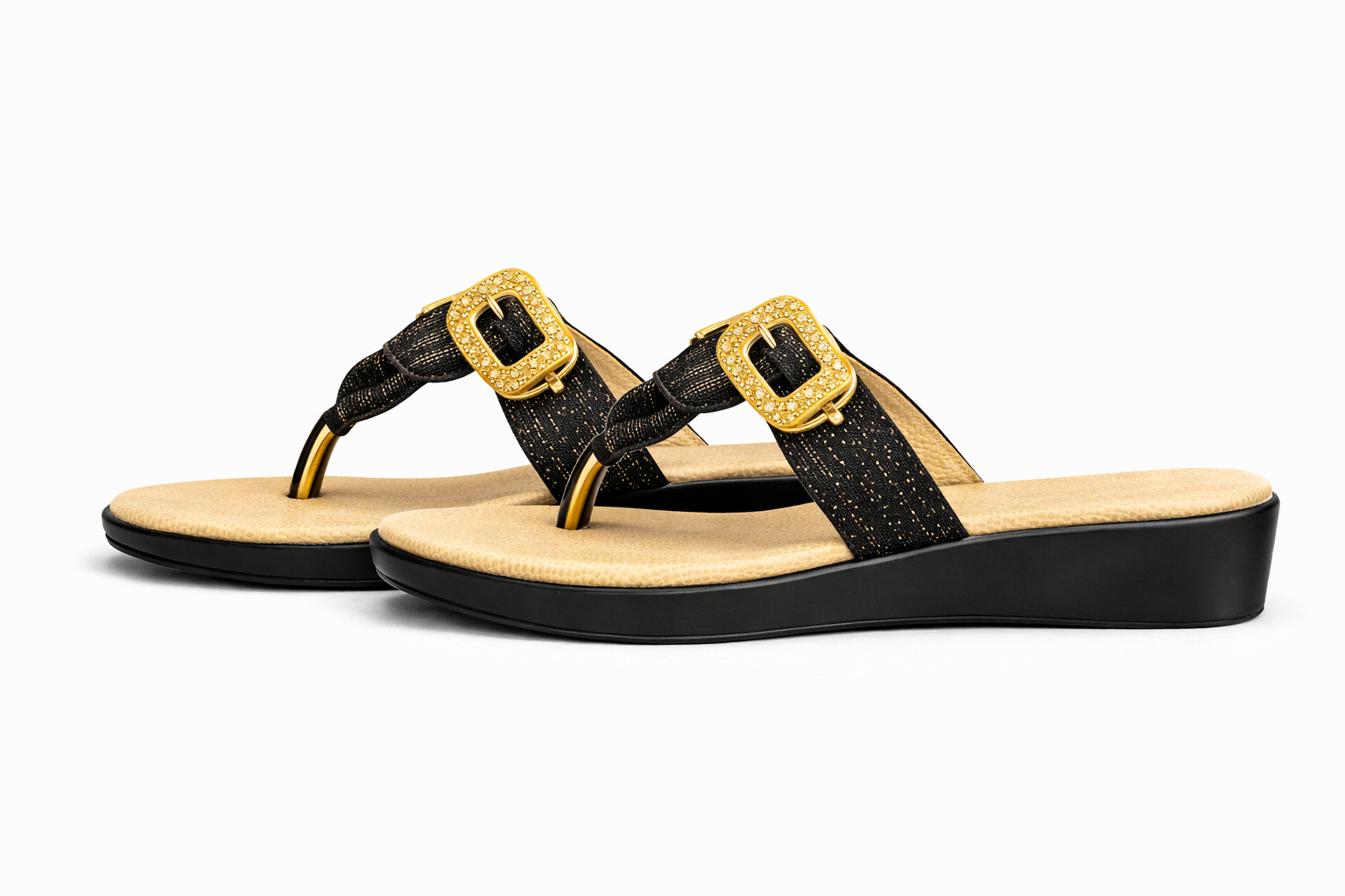 Women Flat Toe Loop Slip On platform Sandals