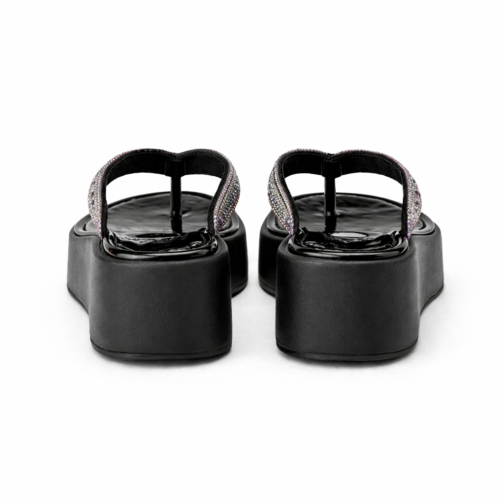 Embellished Platform Flip Flop Sandals