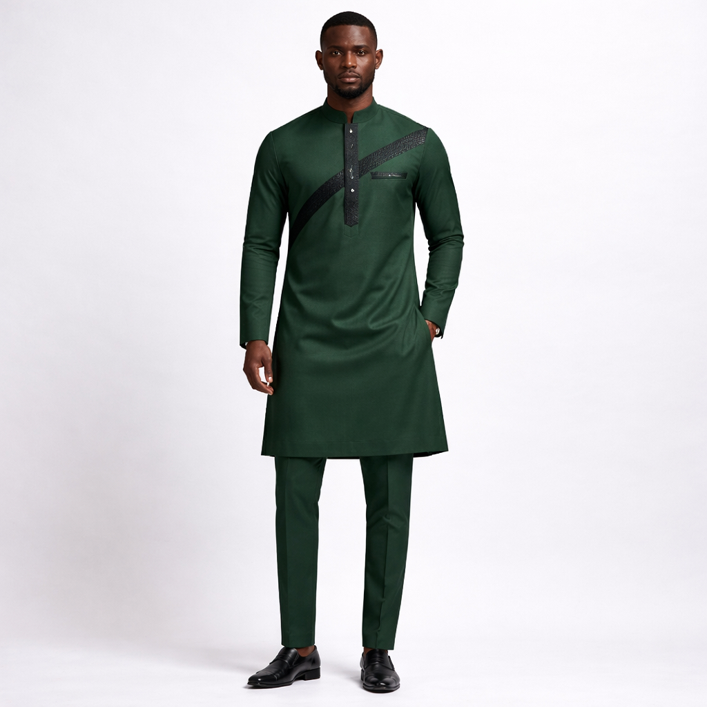 Premium Olive Green Plain Fabric