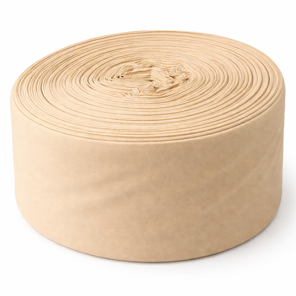 Plain Cream Lightweight Fabric Roll