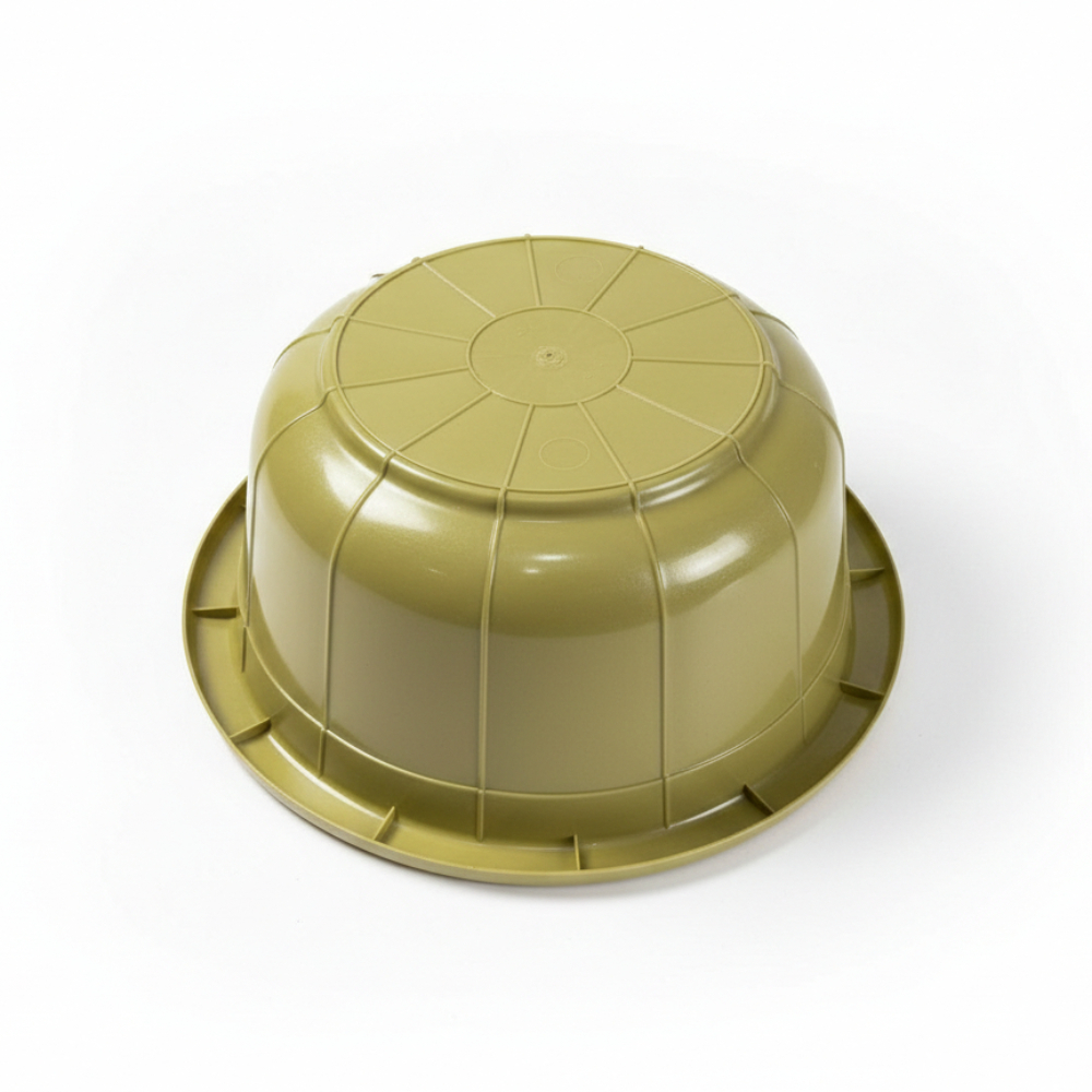 Plastic Olive Green Wash Basin Utility Bowl
