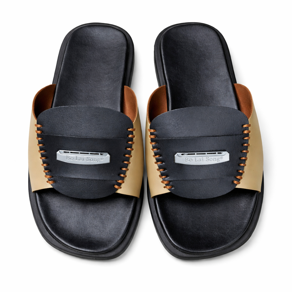 Women Open Toe Slip On Slide Sandals