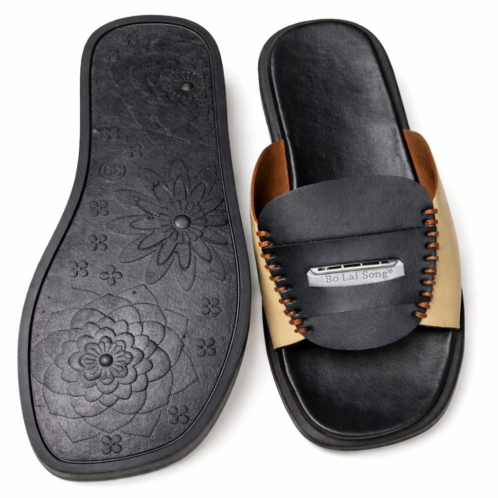 Women Open Toe Slip On Slide Sandals