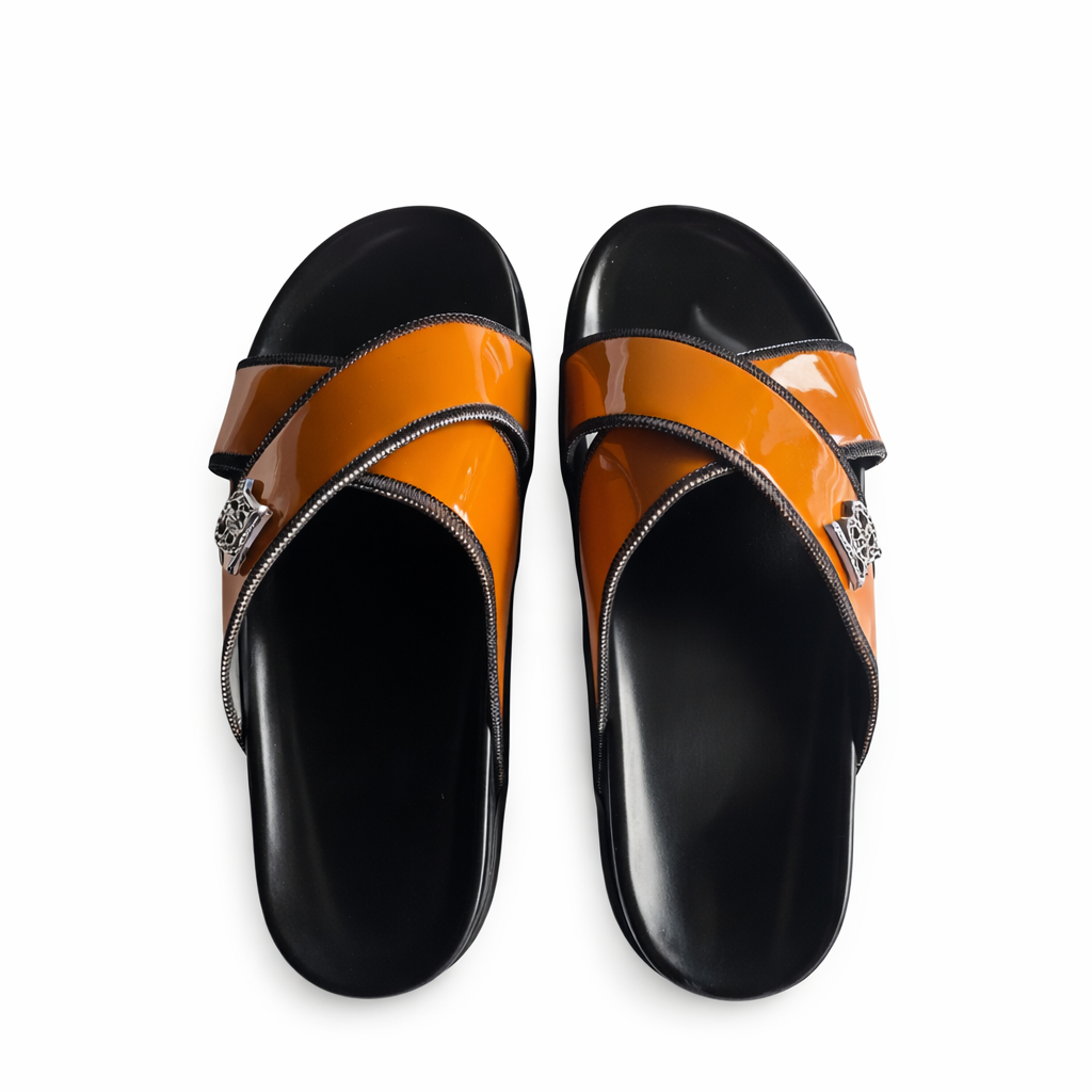 Men Leather Palm Slippers