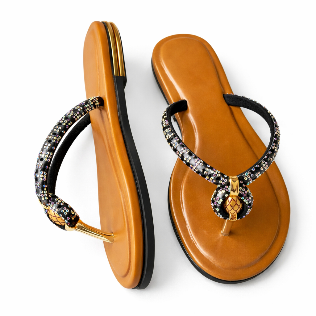 Quality Embellished Flat Thong Sandal for women