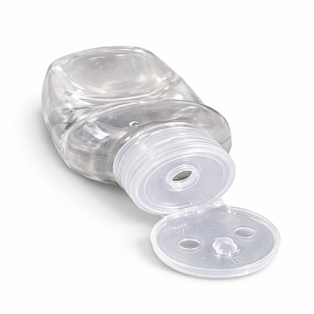 Small Clear Plastic Bottle with Flip Top Cap