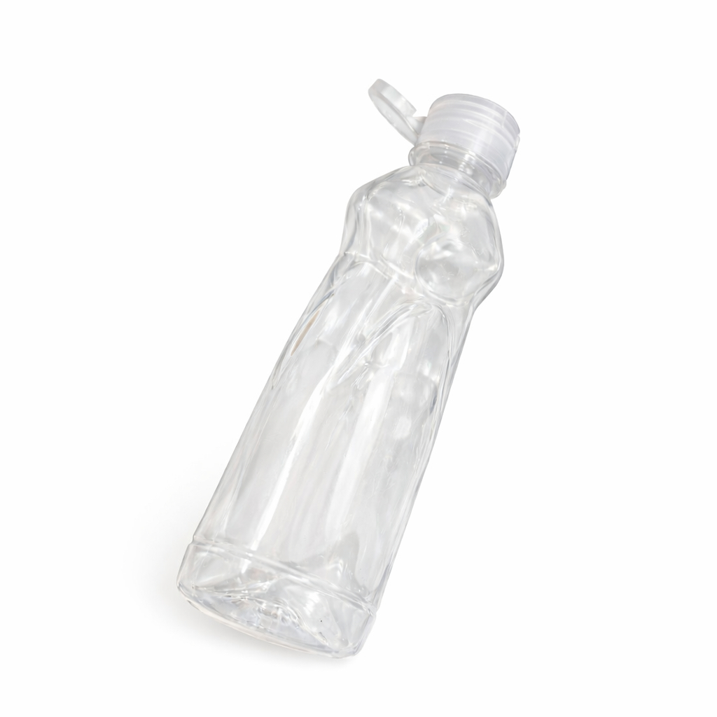 Small Clear Plastic Bottle with Flip Top Cap