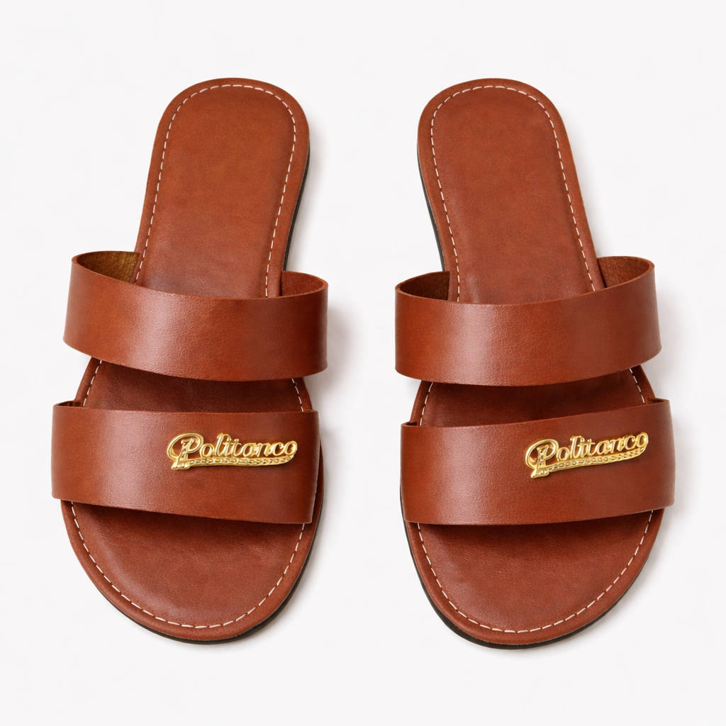 Double Strap Flat Slide Sandals for Everyday Wear