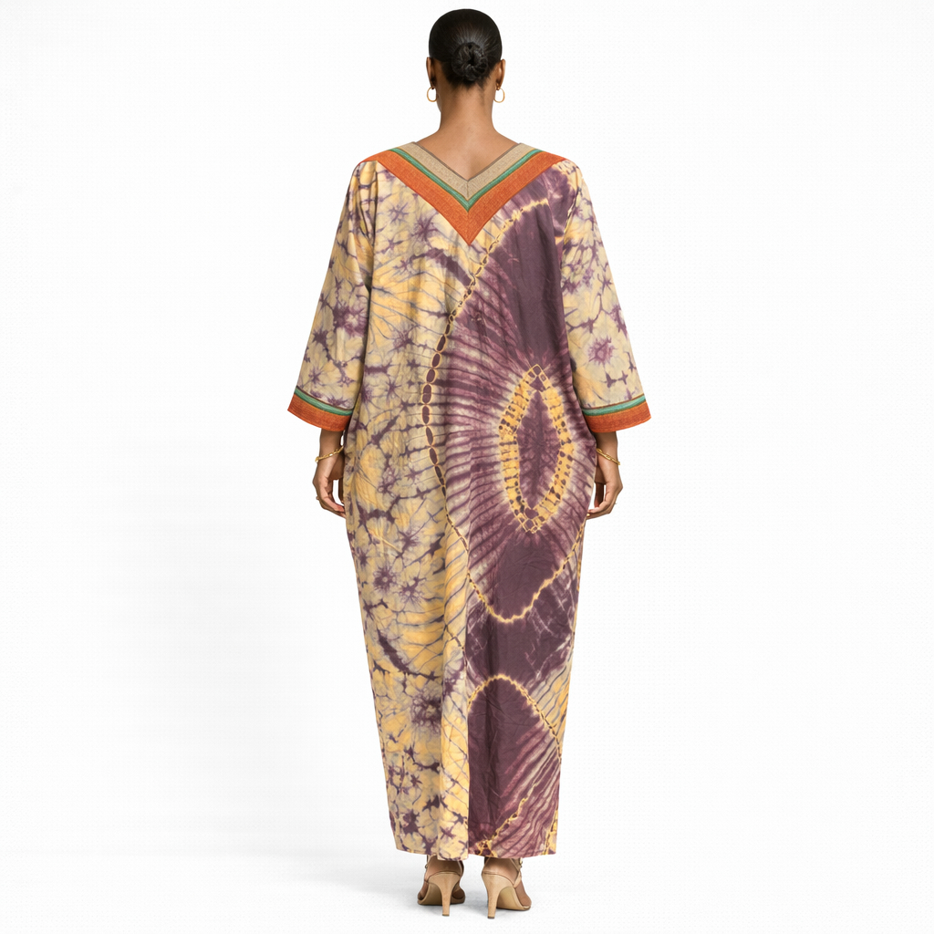 Quality Women Tie Dye Kaftan Maxi gown