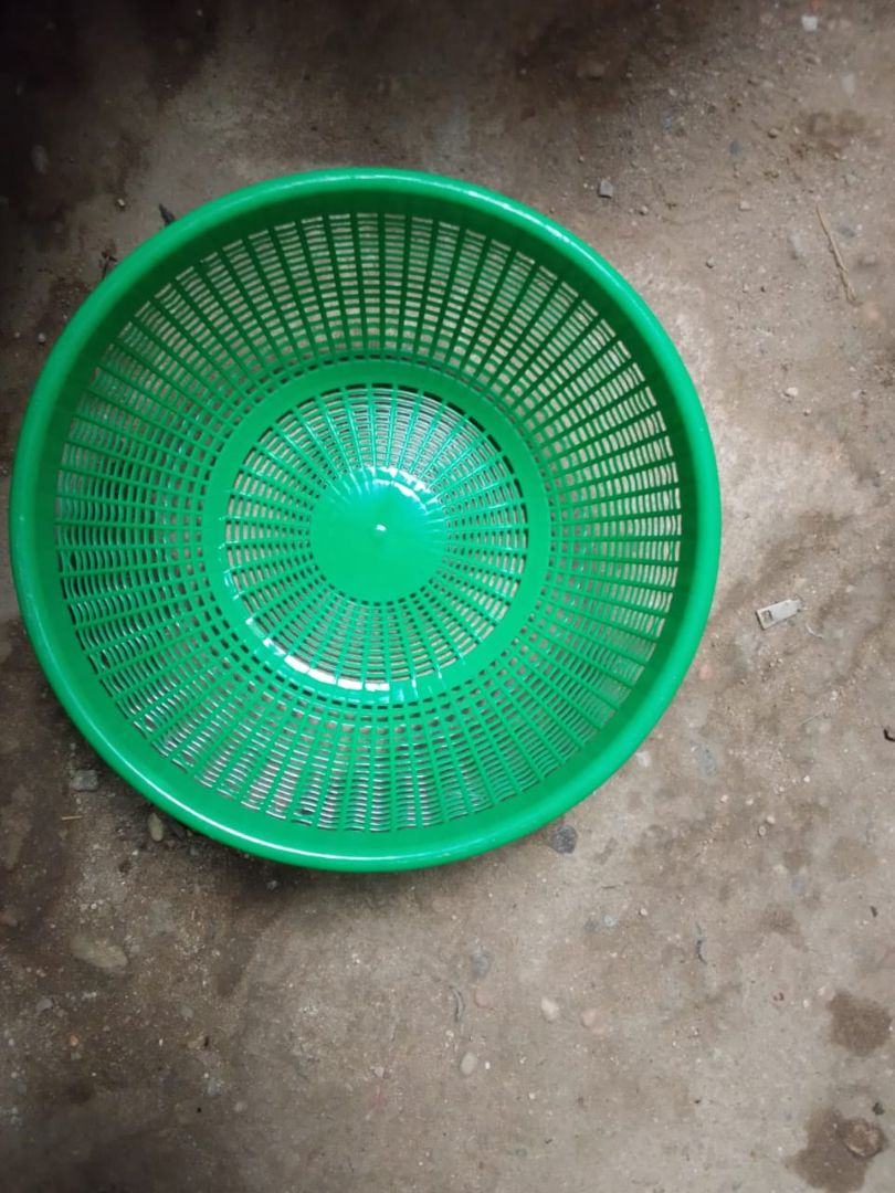 Round Plastic Drain Basket Kitchen Colander