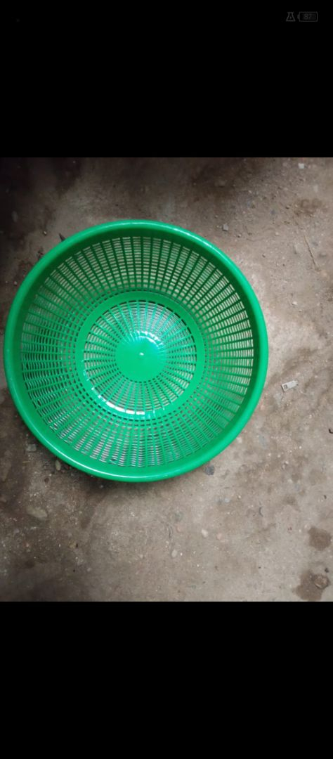 Round Plastic Drain Basket Kitchen Colander