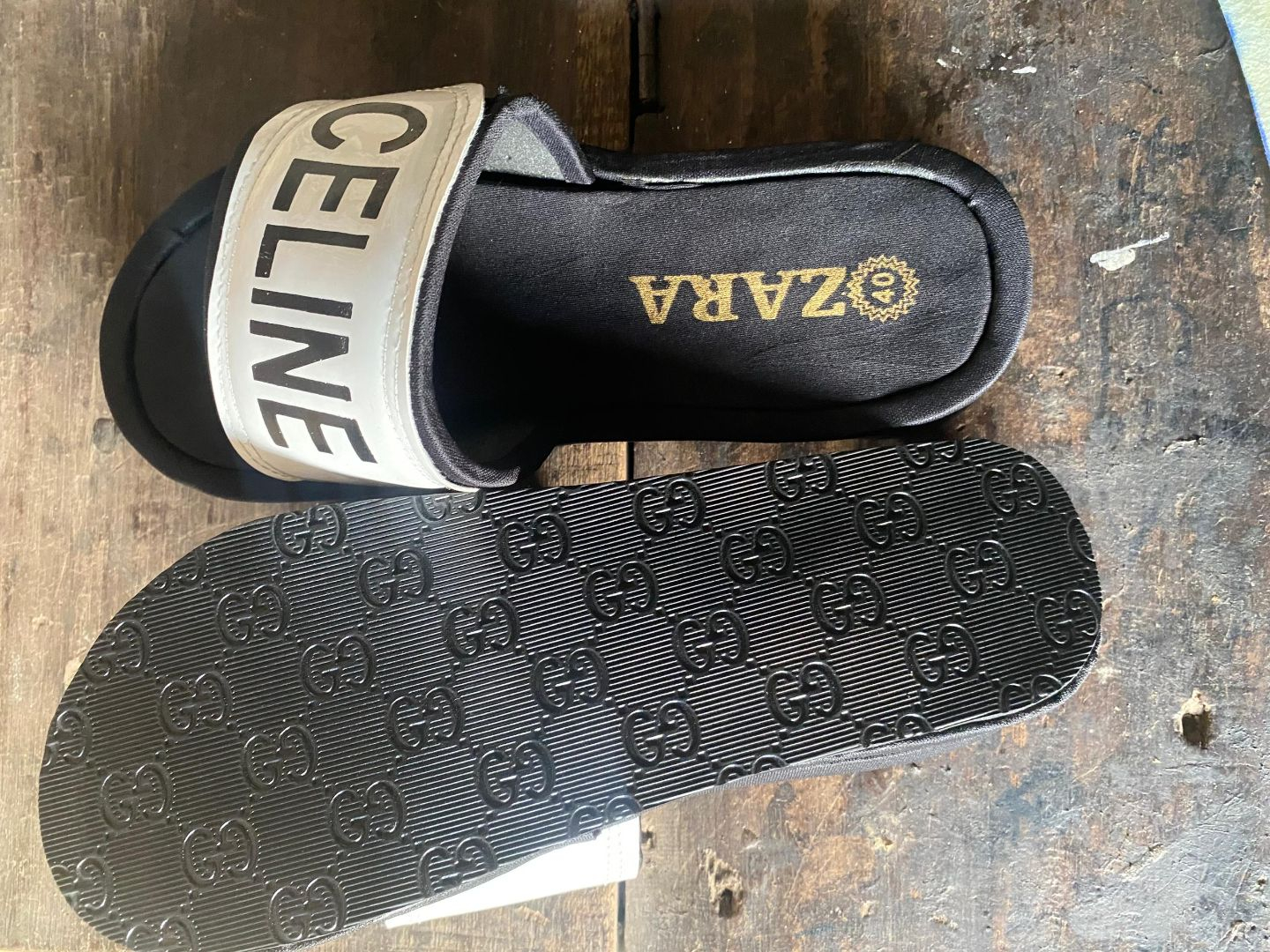 Womens Wide Strap Slip On Slide Sandals