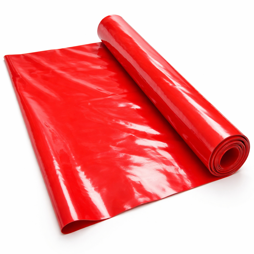 Premium High Gloss Crimson Red Patent Leather