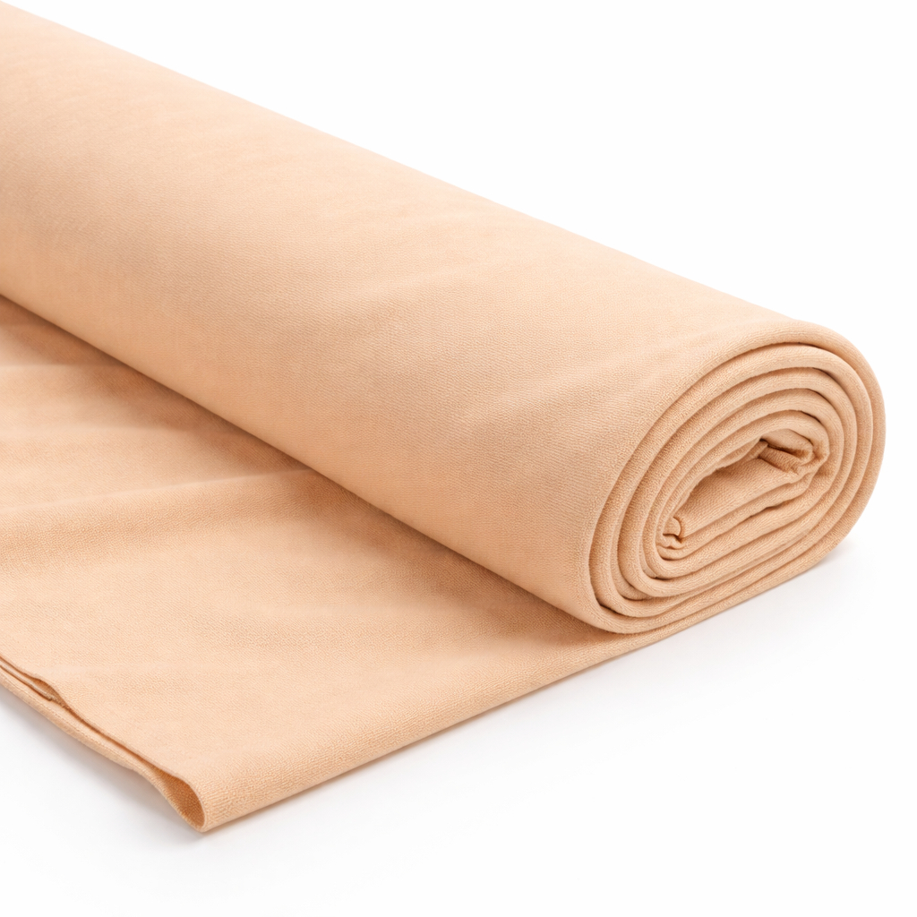 Premium Natural Beige Smooth Grain Leather Classic Nude Finish