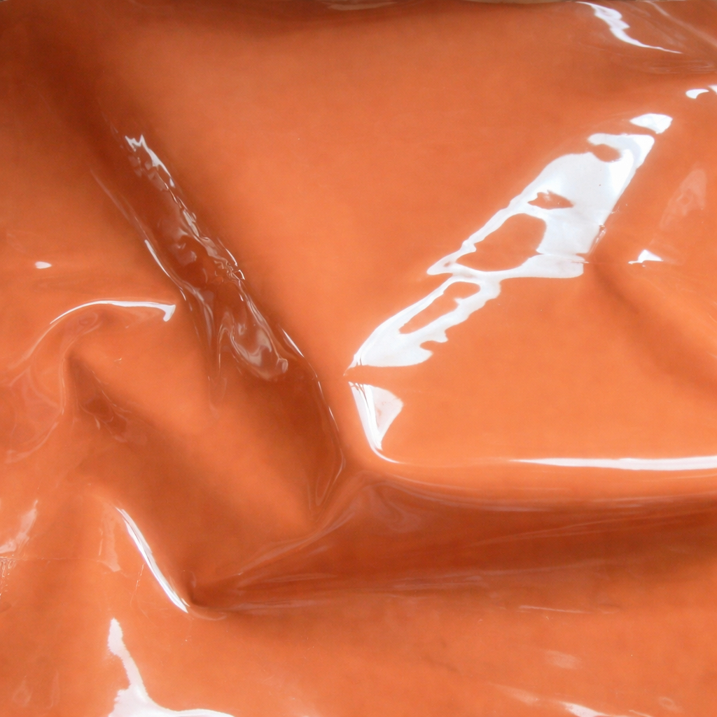 High Gloss Caramel Synthetic Leather Sheet