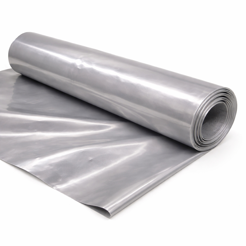 Premium Silver Metallic Mirror PVC Leather For Bags Shoes & Accessories