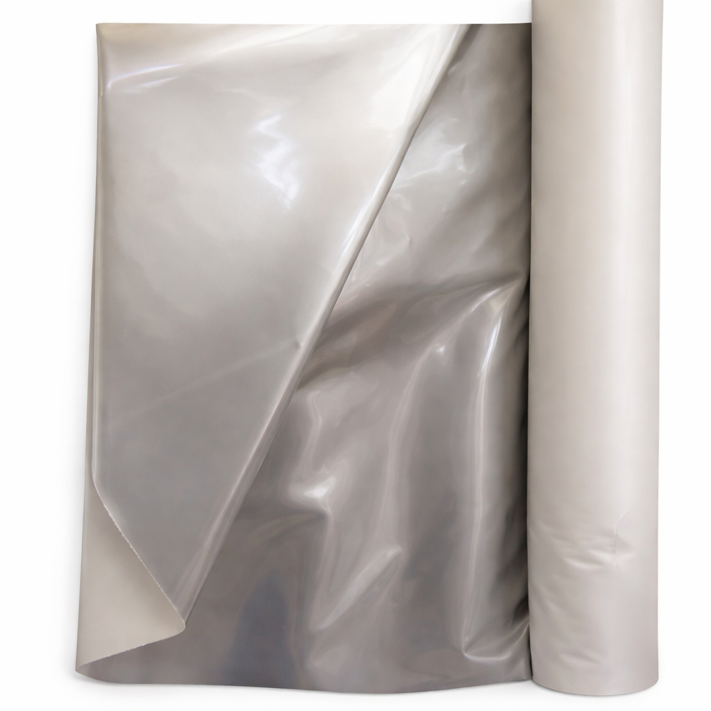 Premium Silver Metallic Mirror PVC Leather For Bags Shoes & Accessories