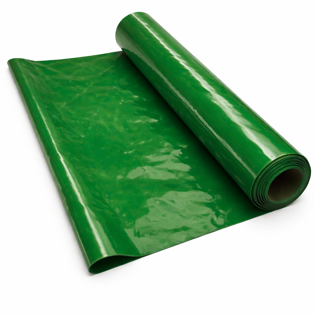 Premium Green PVC Synthetic Leather Material