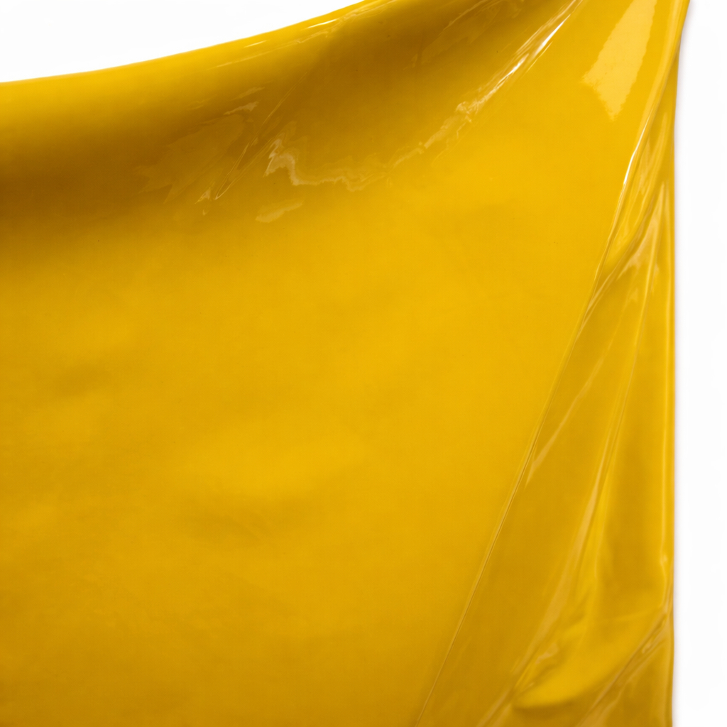 Premium Yellow PVC Synthetic Leather Material