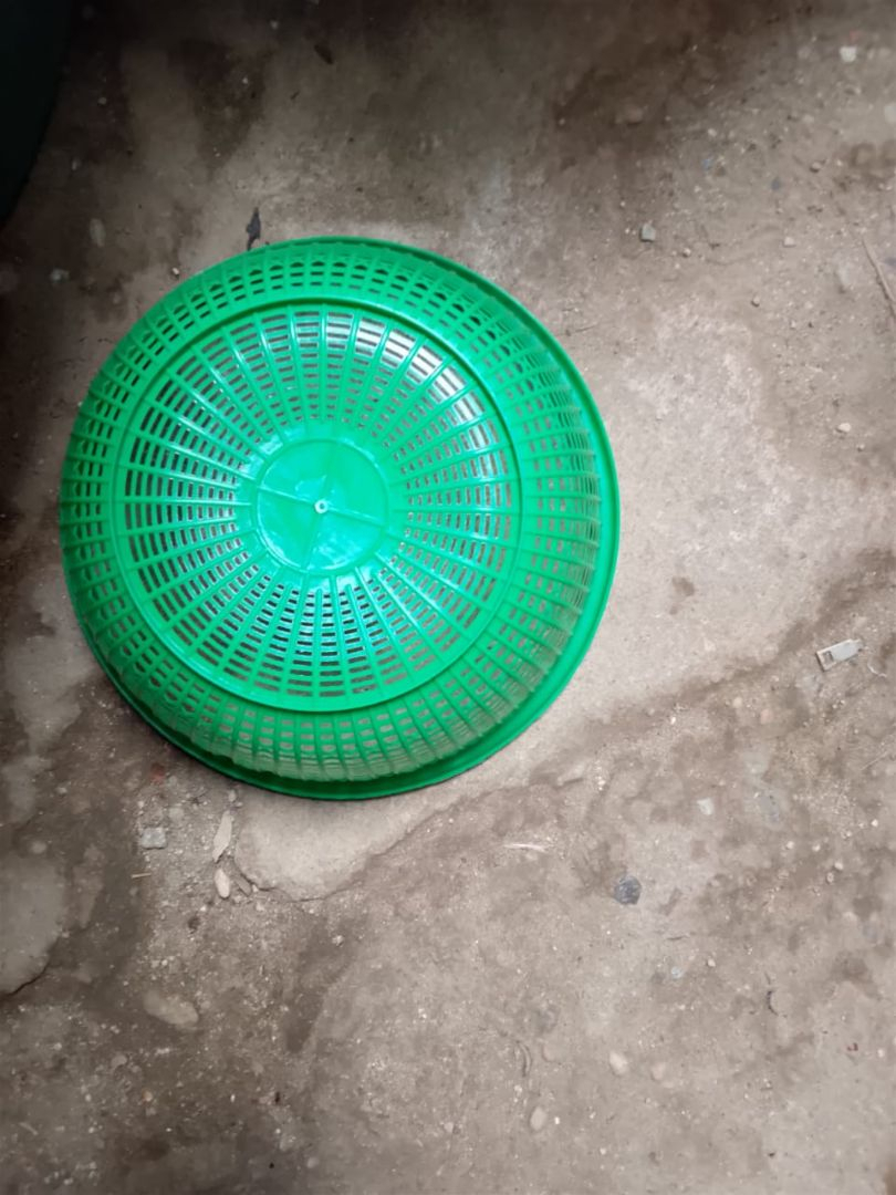 Round Plastic Drain Basket Kitchen Colander